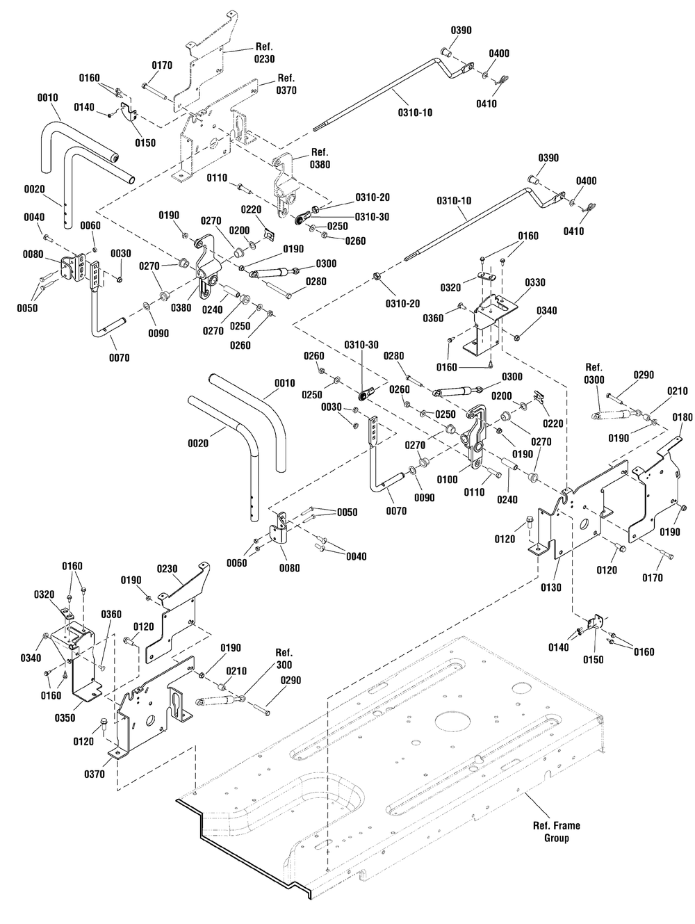 Controls Group Diagram and Parts List for 2691041-01-EZT2042 2012 Briggs and Stratton Lawn Tractor Accessories